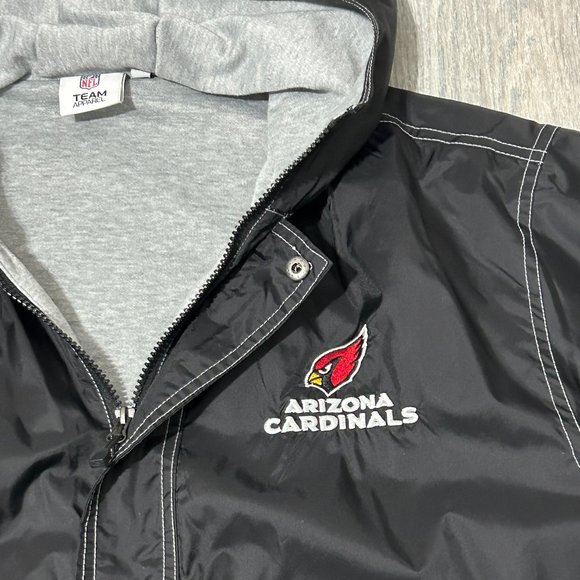 LIKE NEW! Men's NFL Official Arizona Cardinals Coach Windbreaker - MEDIUM